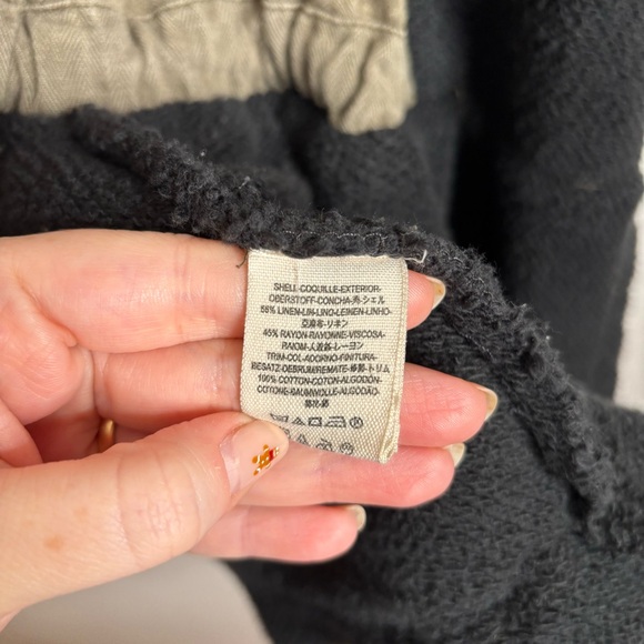 Free People Soft Peplum Hooded Military Army Green Cargo Jacket size Large - Picture 9 of 15